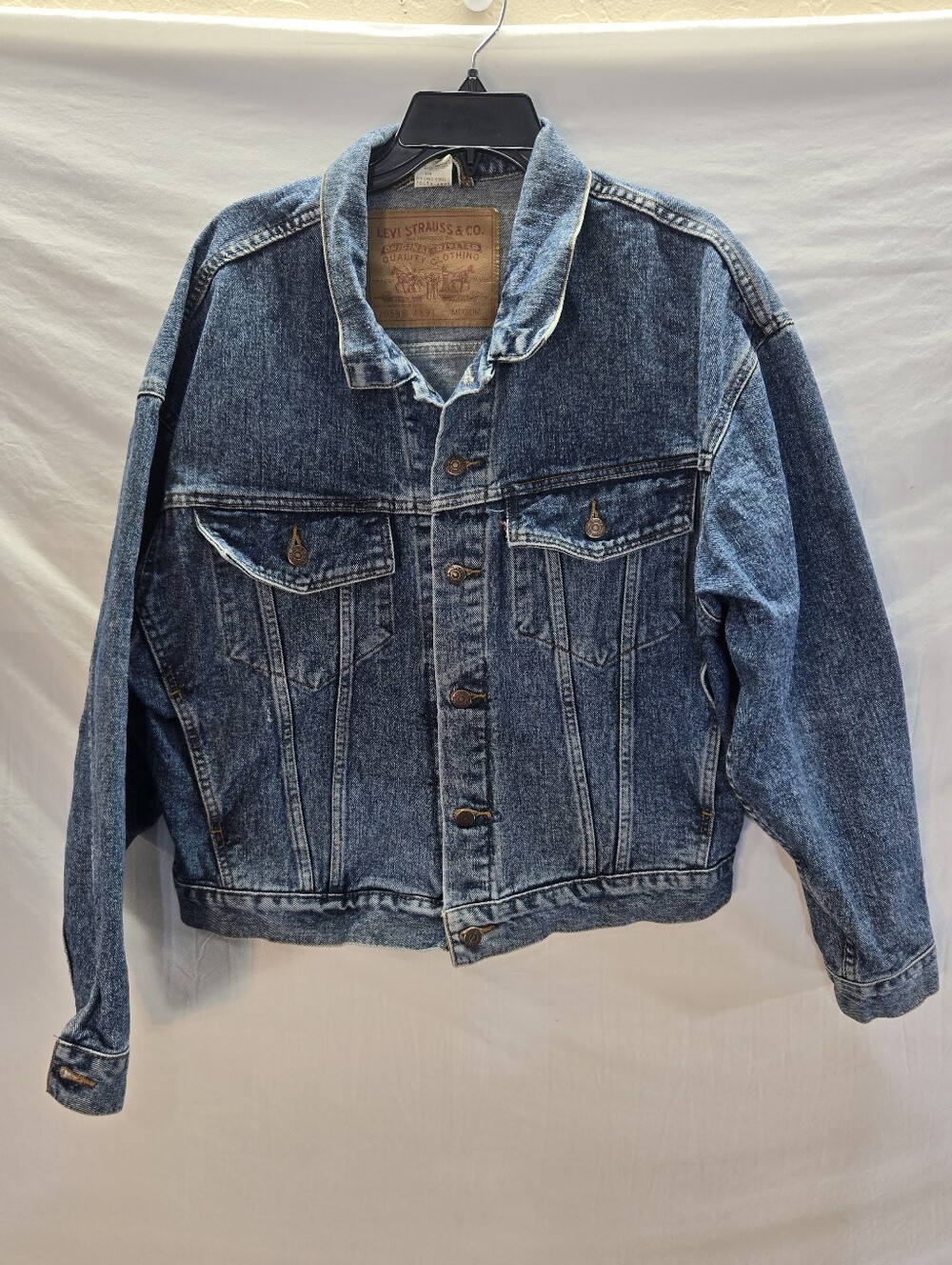 Vintage 90s Levi's 70598 Type III Men's Size Medium Denim Trucker Jean Jacket